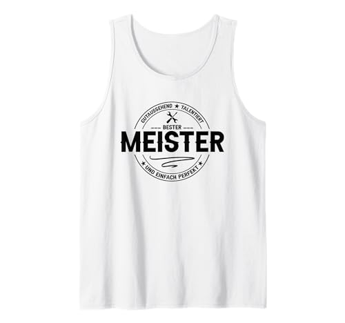 Herren Werkstatt Gadgets Kfz Handwerker Mechaniker Bester Meister Tank Top von Bester Meister Geschenk & Werkstatt Gadgets Kfz