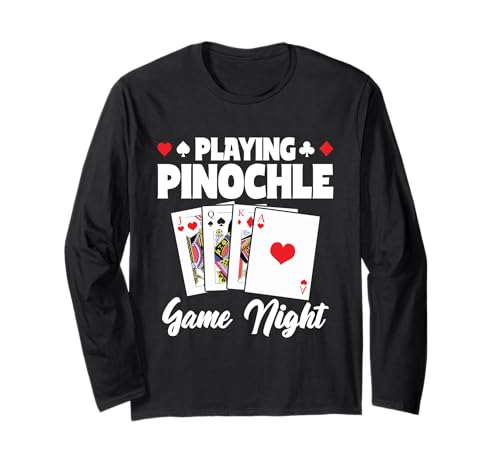 Cooles Kartenspiel Design Männer Frauen Binokel Spieleabend Langarmshirt Cooles Kartenspiel Design Männer Frauen Binokel Spieleabend Langarmshirt von Bestes Pinochle Spieler Tee
