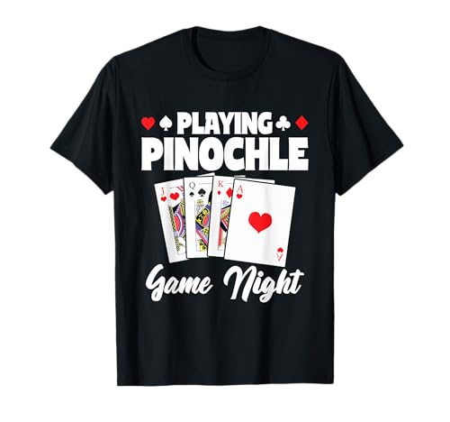 Cooles Kartenspiel Design Männer Frauen Binokel Spieleabend T-Shirt Cooles Kartenspiel Design Männer Frauen Binokel Spieleabend T-Shirt von Bestes Pinochle Spieler Tee