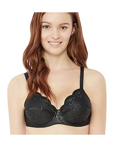 Bestform Damen Push Up EMILY Schalen, Printed, Schwarz, 100C (Herstellergröße : 100C) von Bestform