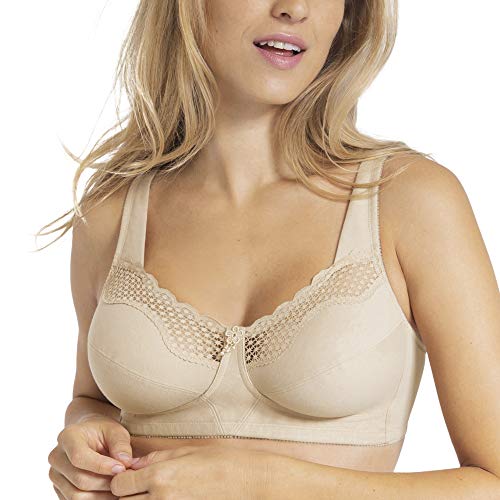 Bestform Damen Schalen BH Cotton Comfort, Beige, Gr.75I (Herstellergröße:34G) von Bestform