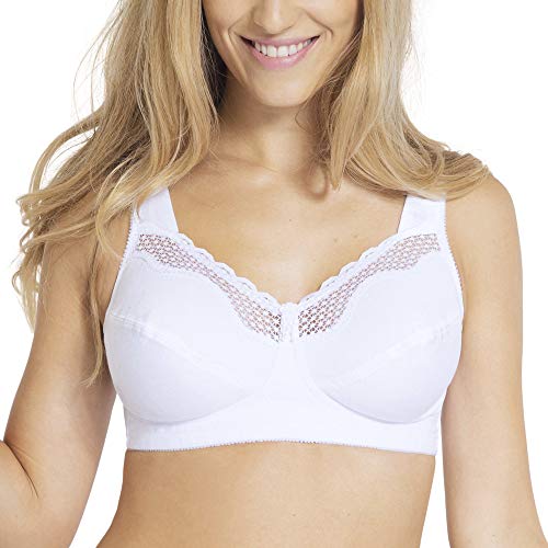 Bestform Damen Schalen BH Cotton Comfort, Weiß, Gr.95G (Herstellergröße:42F) von Bestform