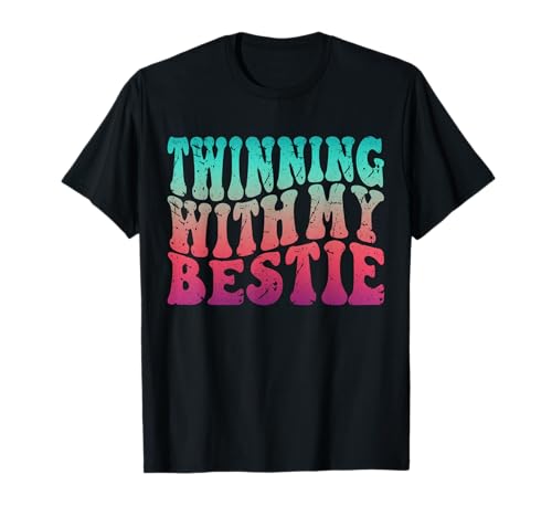Süße Freundschaft mit meiner besten Freundin Spirit Week Twin Girl T-Shirt Süße Freundschaft mit meiner besten Freundin Spirit Week Twin Girl T-Shirt von Bestfriend Matching Cute Twin Day BFF Graphic