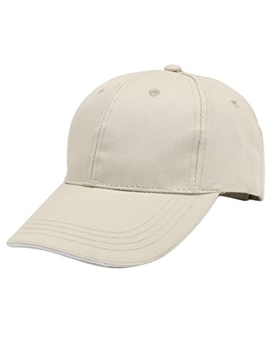 Bestgift Baseball Cap Basecap Schildmütze Baumwolle Outdoor Sport Sonnenhut in verschienden Farben Beige Einheitsgröße(F) von Bestgift