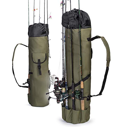 Besti Angelrutenorganizer (tragbar), Schultertasche für Zuhause und Reisen, Aufbewahrung, professionelle Spule, Zubehör und Ausrüstung, robust, wasserabweisend von Besti