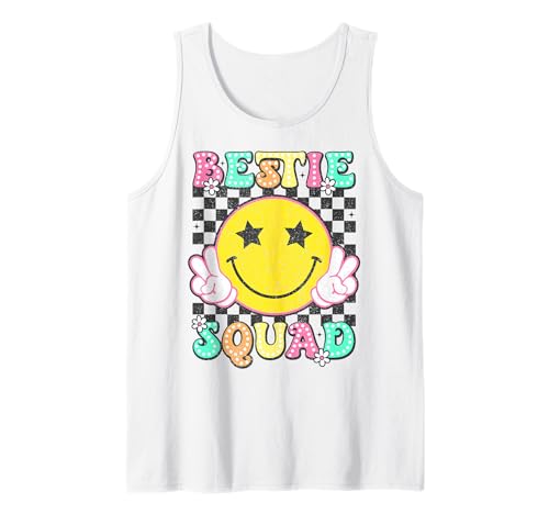 Groovy Bestie Squad Beste Freunde Passende Mädchen Jungen Tank Top von Bestie Squad Best Friend Matching Squad