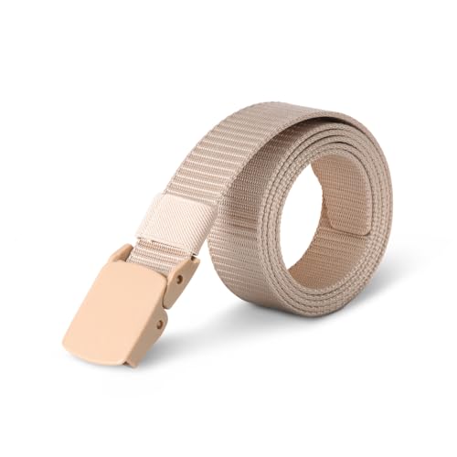 Bestlivings hemmy Canvas Unisex Stoffgürtel 130cm lang 3cm breit, Verstellbarer Arbeitsgürtel ohne Löcher - Kunststoffschnalle - Gürtel für Damen und Herren von Bestlivings