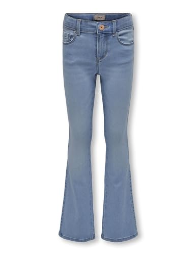 ONLY A/S Mädchen Kogroyal Life Reg Flared Pim020 Noos Jeans, Light Blue Denim, 128 EU von ONLY