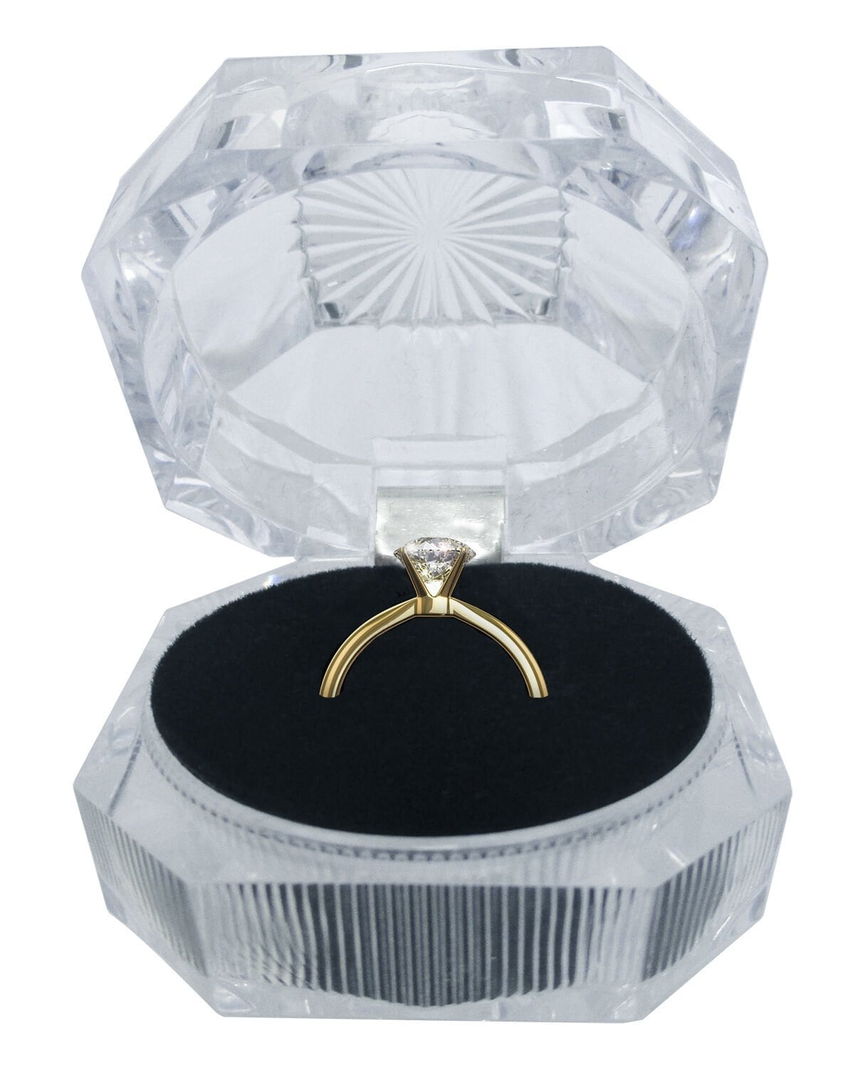 24 Stücke Großverkauf Lots Kunststoff Klar Kristall Schmuck Ring Display Aufbewahrungsboxen 24 Stücke Großverkauf Lots Kunststoff Klar Kristall Schmuck Ring Display Aufbewahrungsboxen von Beststuffromus