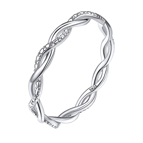 Bestyle 925 Sterling Silber Damen Ringe Größe 54 Kommt in Schmuck Geschenk Box von Bestyle