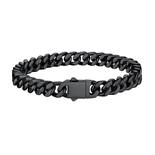 Bestyle Herren Armband 7mm breit Edelstahl Panzerkette Armkette schwer Glieder Link Kettenarmband Armreif Länge 19cm Schwarz Bestyle Herren Armband 7mm breit Edelstahl Panzerkette Armkette schwer Glieder Link Kettenarmband Armreif Länge 19cm Schwarz von Bestyle