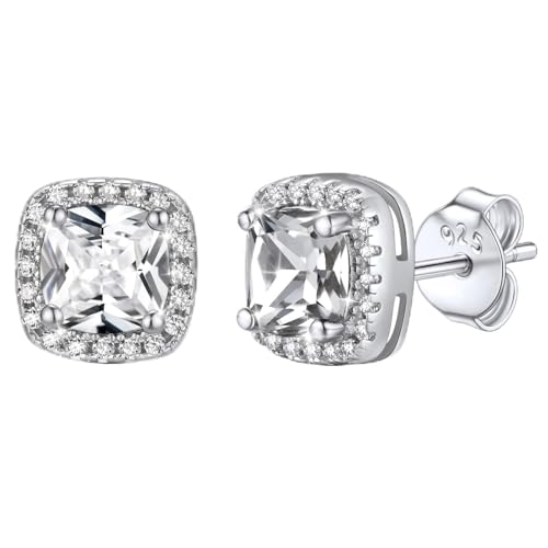 Bestyle Ohrstecker Silber 925 Damen Diamant Stein April Geschenk für Mama Freundin Valentinstag Muttertags Bestyle Ohrstecker Silber 925 Damen Diamant Stein April Geschenk für Mama Freundin Valentinstag Muttertags von Bestyle