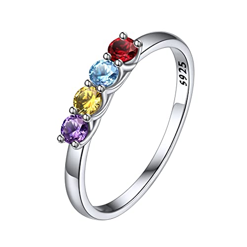 Bestyle Ringe Frauen Silber 925 Kristall Ring Personalisiert Mit Stein Herrenringe Verlobungsring Partnerring Mondstein Silberring Mit Gravur - 7 Geburtssteine 57 Bestyle Ringe Frauen Silber 925 Kristall Ring Personalisiert Mit Stein Herrenringe Verlobungsring Partnerring Mondstein Silberring Mit Gravur - 7 Geburtssteine 57 von Bestyle