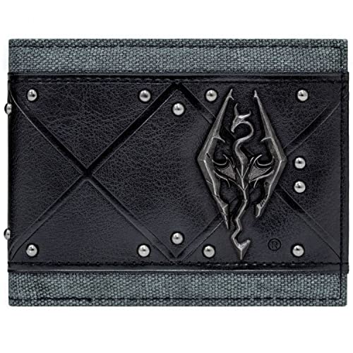 Bethesda Elder Scrolls 3D Skyrim Logo Schwarz Portemonnaie Geldbörse von Bethesda