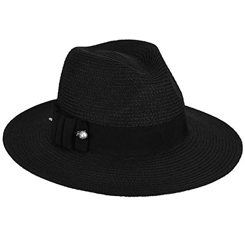 Betmar Ellery Safari Fedora Hut - Schwarz - One Size von Betmar