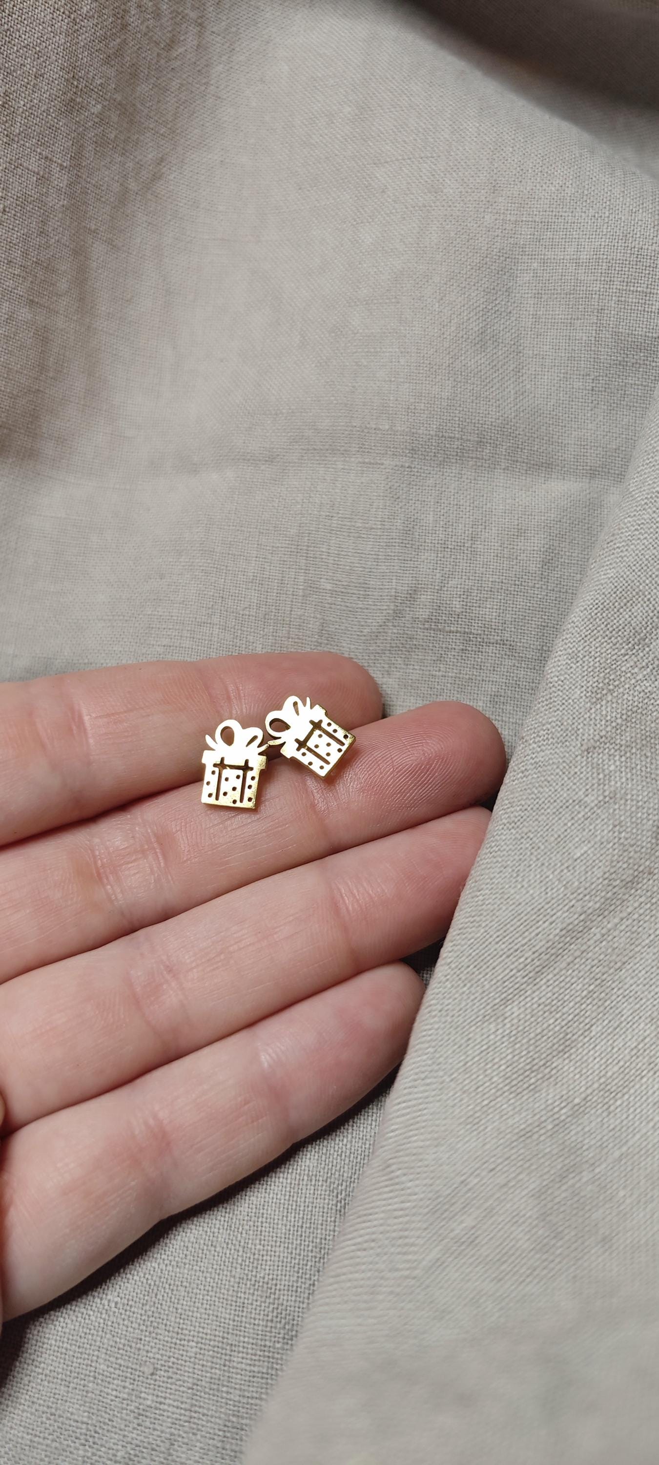 Ohrstecker Geschenk | Present Weihnachten Christmas Modeschmuck Jewelry Edelstahl von BetonKollektiv