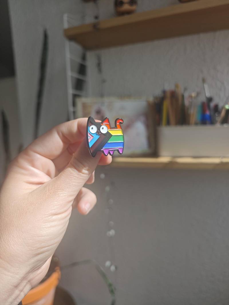 Pin "Lgbtqia+ Cat" | Trans Anstecker Human Rights Equal Safe Space Safety Lgbtqia+ Gleichberechtigung| Pin-Anstecker von BetonKollektiv