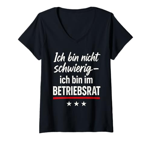 Damen Lustiger Betriebsrat Spruch – Betriebsrat Sprüche T-Shirt mit V-Ausschnitt Damen Lustiger Betriebsrat Spruch – Betriebsrat Sprüche T-Shirt mit V-Ausschnitt von Betriebsrat Sprüche Lustig Gewerkschaft Humor
