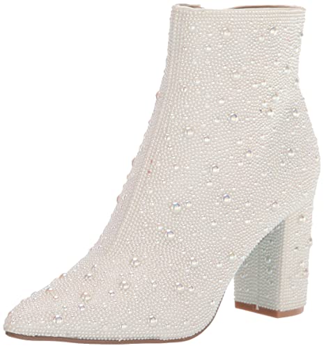 Betsey Johnson Damen Cady Stiefelette, Pearl, 42.5 EU (Markengröße: 8.5) von Betsey Johnson