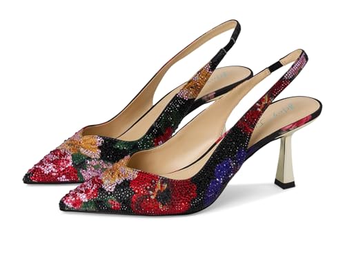 Betsey Johnson Damen Clark Pumps, Black Flower Multi, 39 EU von Betsey Johnson