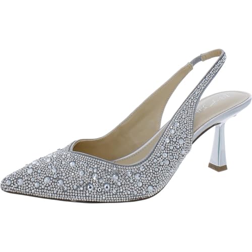 Betsey Johnson Damen Clark Pumps, Silber, 41.5 EU von Betsey Johnson