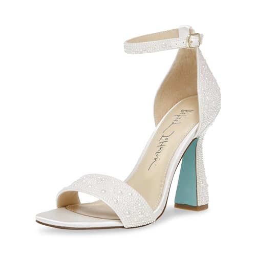 Betsey Johnson Damen Dani Sandale mit Absatz, Perle (Pearl), 39.5 EU von Betsey Johnson