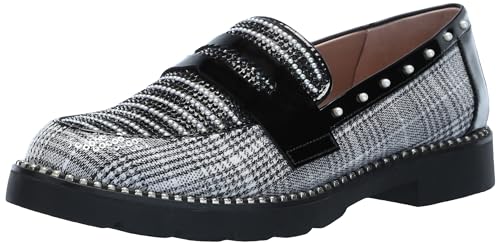 Betsey Johnson Damen Darian Slipper, Schwarz/Weiß kariert, 36 EU von Betsey Johnson