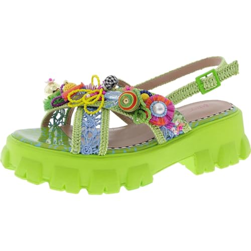 Betsey Johnson Damen Graysen Sandale, Grün Multi, 37 EU Betsey Johnson Damen Graysen Sandale, Grün Multi, 37 EU von Betsey Johnson