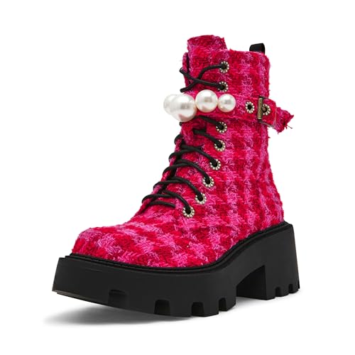 Betsey Johnson Damen Jonnie Stiefelette, Fuchsia Multi, 42 EU von Betsey Johnson