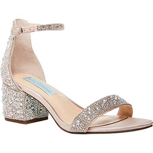 Blue by Betsey Johnson Damen Mari Sandale mit Absatz, Champagner, 41.5 EU Blue by Betsey Johnson Damen Mari Sandale mit Absatz, Champagner, 41.5 EU von Betsey Johnson