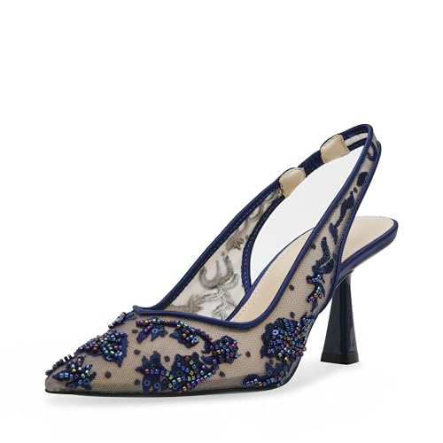 Betsey Johnson Damen Nikki Pumps, Marineblau, 41.5 EU von Betsey Johnson