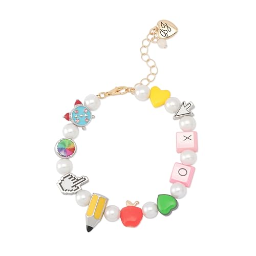Betsey Johnson Damen-Perlenarmband, gerade, "Back to School" von Betsey Johnson
