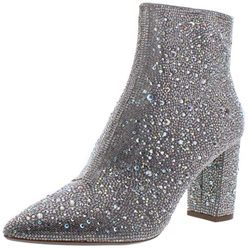 Betsey Johnson Damen Cady Stiefelette, Strass, 37.5 EU von Betsey Johnson