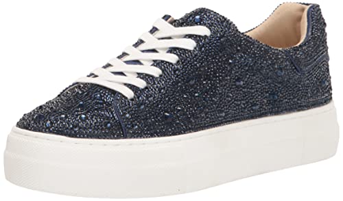 Betsey Johnson Damen Sidny Sneaker, Marineblau, 39.5 EU von Betsey Johnson