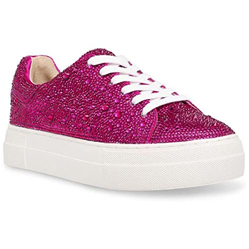 Betsey Johnson Damen Sidny Sneaker, Fuchsia, 38 EU von Betsey Johnson