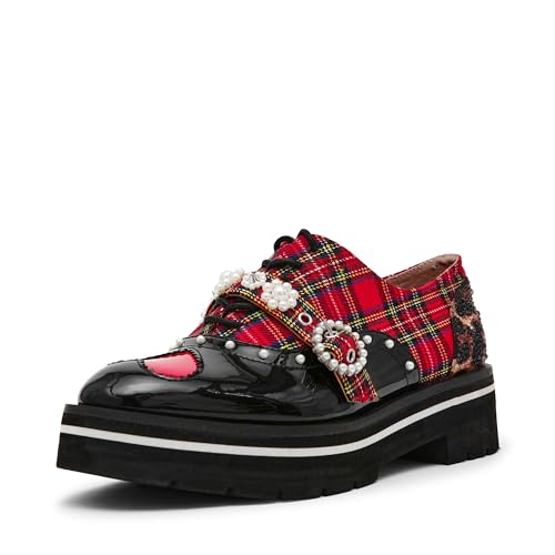 Betsey Johnson Damen Simonee Oxford-Schuh, Rotes Karomuster, 38 EU Betsey Johnson Damen Simonee Oxford-Schuh, Rotes Karomuster, 38 EU von Betsey Johnson