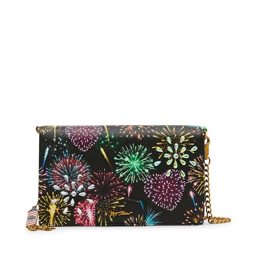 Betsey Johnson Damen Wallet Spark Joy Geldbörse Crossbody, Schwarz Multi Betsey Johnson Damen Wallet Spark Joy Geldbörse Crossbody, Schwarz Multi von Betsey Johnson