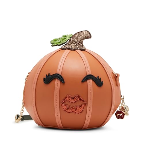 Betsey Johnson Damen You’re You're So Gourdgeous Crossbody, Orange/Abendrot im Zickzackmuster (Sunset Chevron) von Betsey Johnson