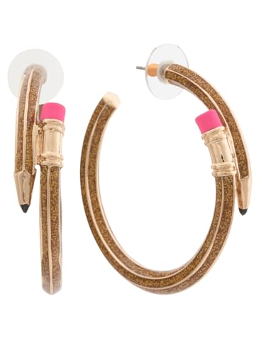 Betsey Johnson Pencil Hoop Earrings von Betsey Johnson