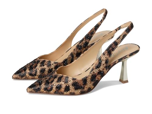 Betsey Johnson SBCLARK Damen Pumps mit spitzem Zehenbereich mit Strasssteinen, Nu Leopard, 41 EU von Betsey Johnson