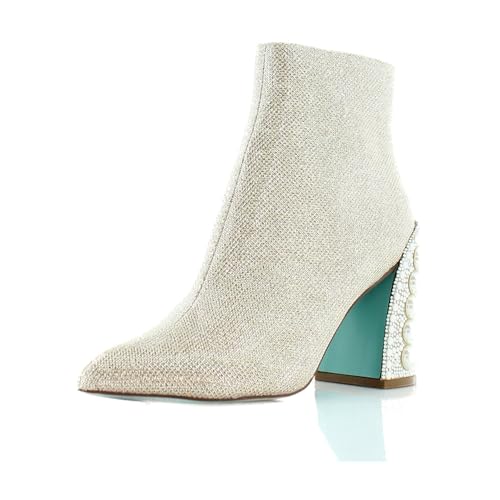 Betsey Johnson Women's Kasey Fashion Boot, Gold, 8.5 Betsey Johnson Women's Kasey Fashion Boot, Gold, 8.5 von Betsey Johnson