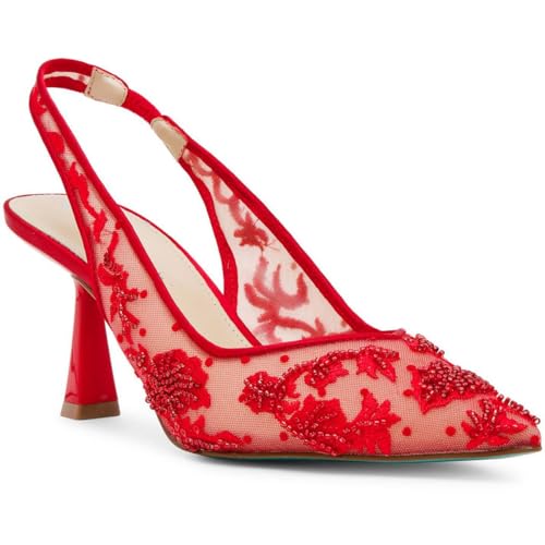 Betsey Johnson Women's Nikki Pump, Red, 8.5 Betsey Johnson Women's Nikki Pump, Red, 8.5 von Betsey Johnson