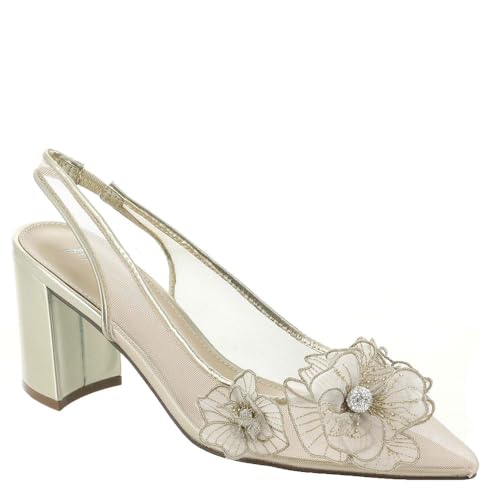 Betsey Johnson Women's Petra Pump, Gold, 9 von Betsey Johnson