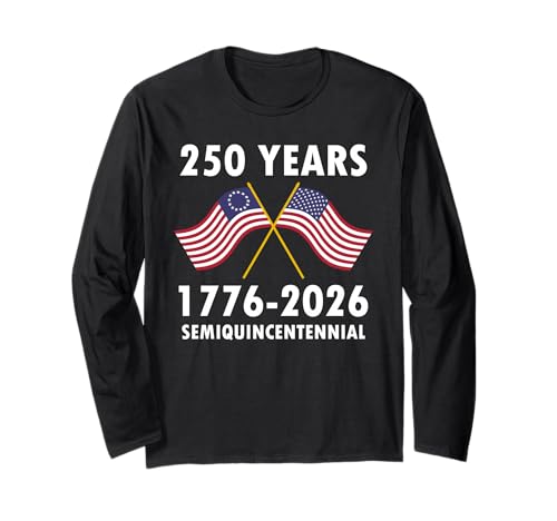 250 Jahre Amerika Jubiläum 4. Juli Vintage Damen Herren USA Langarmshirt 250 Jahre Amerika Jubiläum 4. Juli Vintage Damen Herren USA Langarmshirt von Betsy Ross 1776 Flag July 4, 2026 Independence Day
