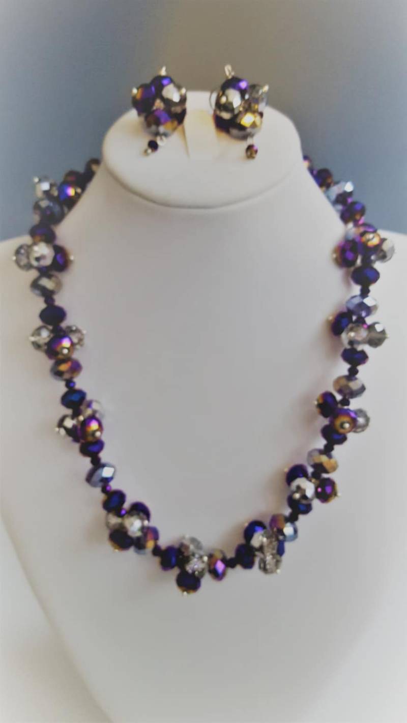 Elizabeth Taylor Inspiration Halskette Und Ohrringe von BetsysOneOfAKind