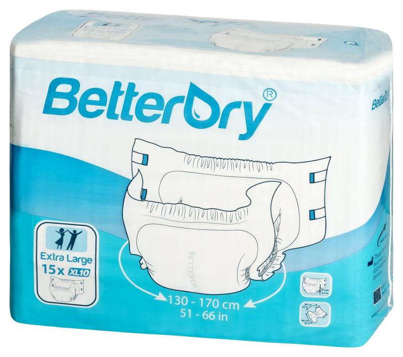 BetterDry Inkontinenzboxer XL10 Windeln für Erwachsene BetterDry Inkontinenzboxer XL10 Windeln für Erwachsene von BetterDry