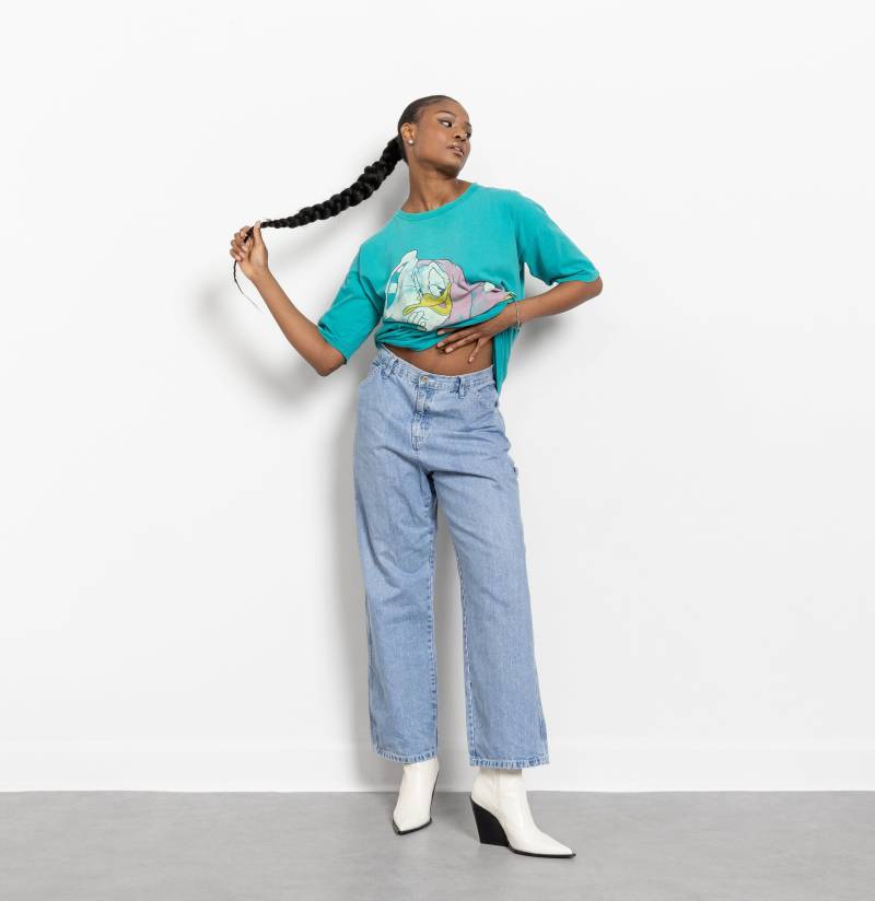 Carpenter Jeans Wide Bein Malerhose Frauen Lee Riveted U S A Usa Made Denim/42 43 Zoll Hüfte Größe 12 von BetterStayTogether