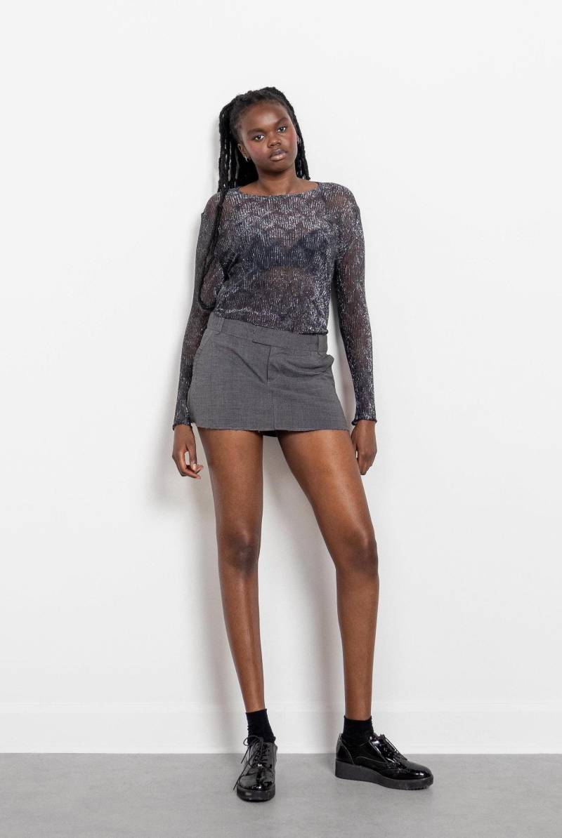 Verkauf Y2K Low Rise Suiting Mini Rock Vintage Taschen 2000Er Dehnbar Frühling Herbst/39 Zoll Hüfte Größe 7 8 von BetterStayTogether