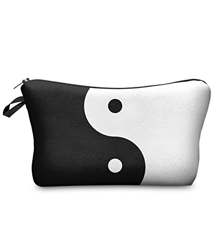 BetterStylz Vivian Kulturbeutel Federmappe Kosmetiktasche Mäppchen All Over Full Print (Jing Jang) von BetterStylz