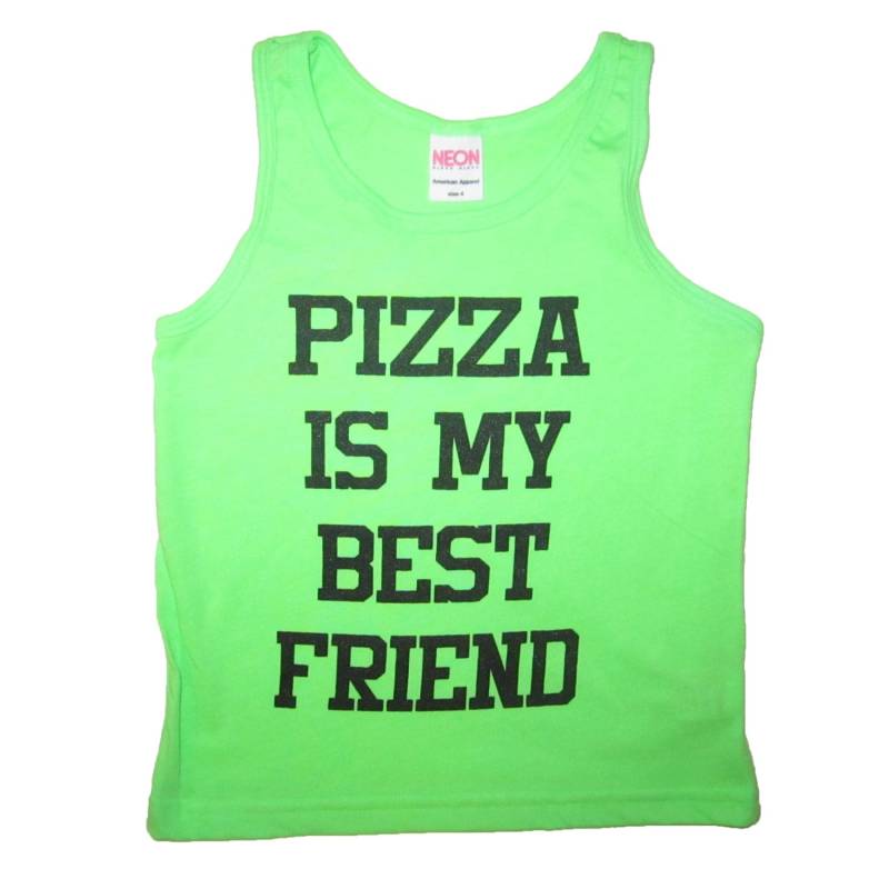 Kinder-Pizza Ist Meine Besten Freund Tank Top T Shirt Jugend Hübsch Sommer Ärmellos Genial Cool Humor Lustige Jungen Mädchen Kinder Bff Partei von BetterThanRealLife